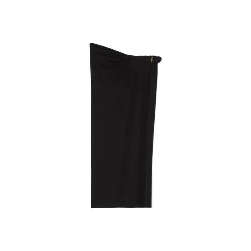 VERSACE Gathered Detail Midi Skirt-0