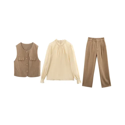 A Paradise For Awakening Casual Suit Women's Khaki