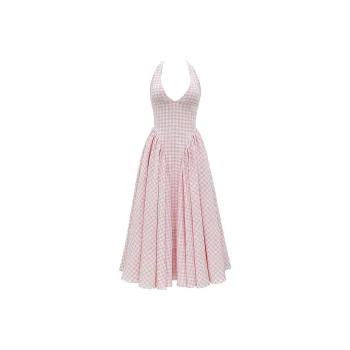 HOUSE OF CB Marilyn Slip Dress Women's Strawberry/Cream Strawberry