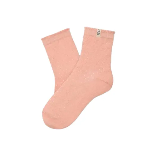 UGG Ankle Socks Women's 1 Pack Pink