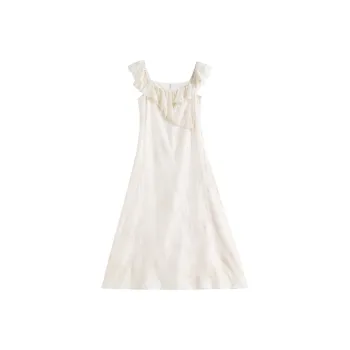Icicofficial Sleeveless Dress Women's Apricot Dress