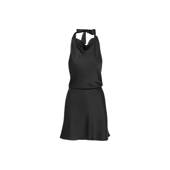 ARITZIA Wilfred Feya Satin Dress Sleeveless Dress Women's BLACK/Black