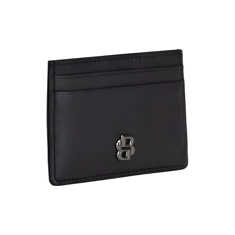 BOSS Leather Card Holder Men's Black-2