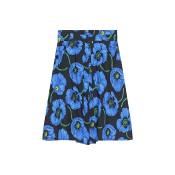 KENZO ×Nigo Collaboration FW22 Casual Long Skirt Women's Dark Blue
