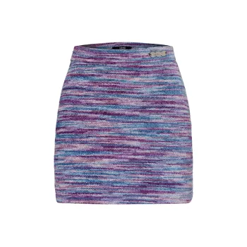 AZEPAM Casual Short Skirts Women's Purple