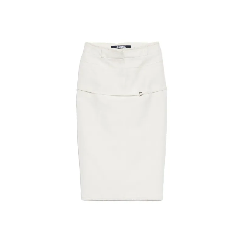 Jacquemus Casual Short Skirts Women's White-0