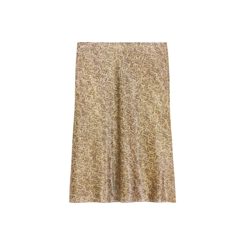 CELINE Hobble Leopard Print Skirt-0