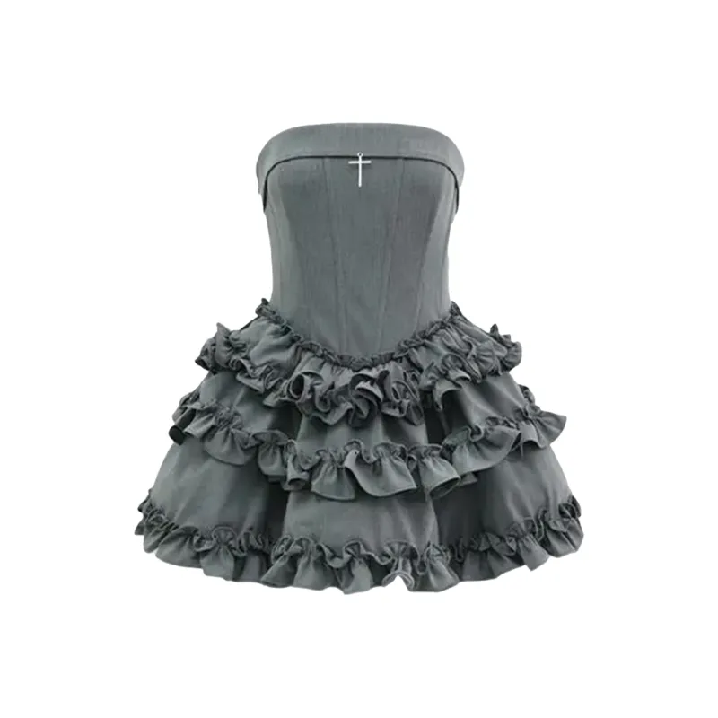 Incolore Sleeveless Dress Women's Gray-0