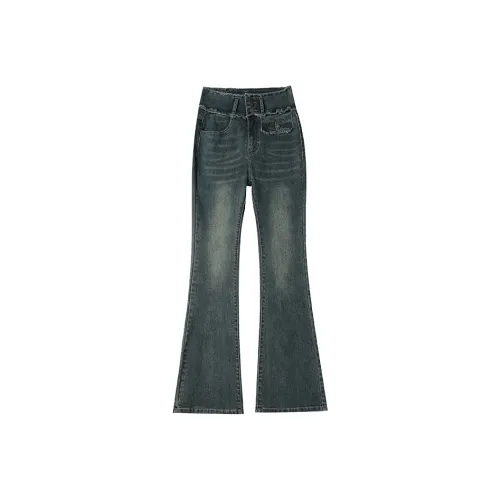 FAWENXIANGZI Jeans Women's Nostalgic Blue