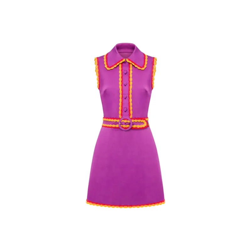 MOSCHINO Sleeveless Dress Women's Purple-0