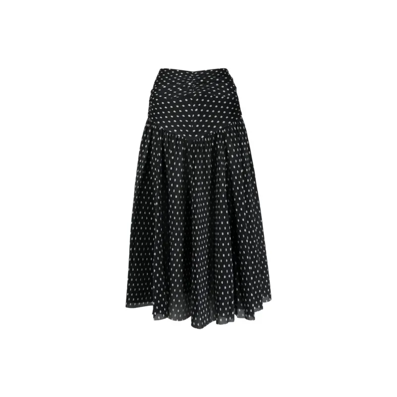 Zimmermann Polka dot Print Pleated Skirt-0