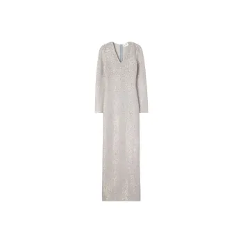 St. John Long-Sleeved Dresses Women's Gray