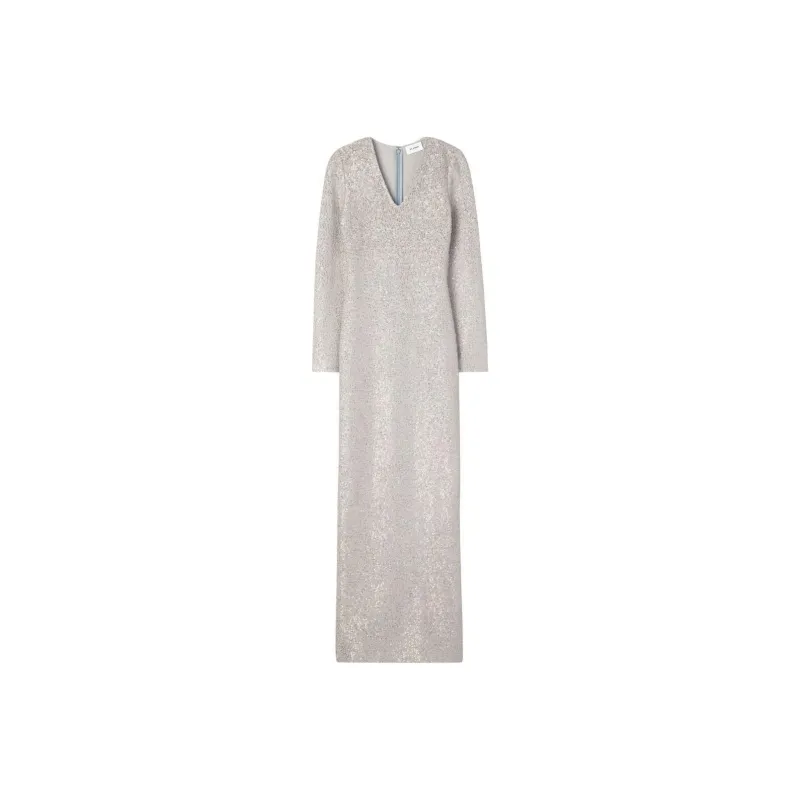 St. John Long-Sleeved Dresses Women's Gray-0