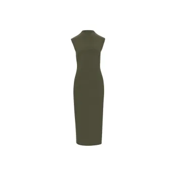 ARITZIA Wilfred Botanist Dress Sleeveless Dress Women's DARK OLIVE/Dark Olive