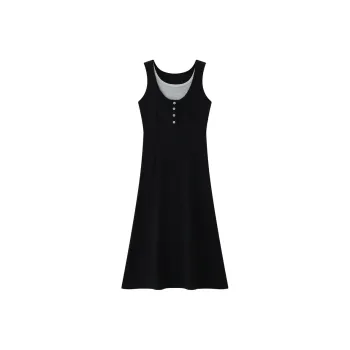 KUHNMARVIN Sleeveless Dress Women's Black
