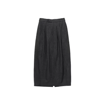 VERA VEINS Casual Long Skirts Women's Silver Filigree Ash