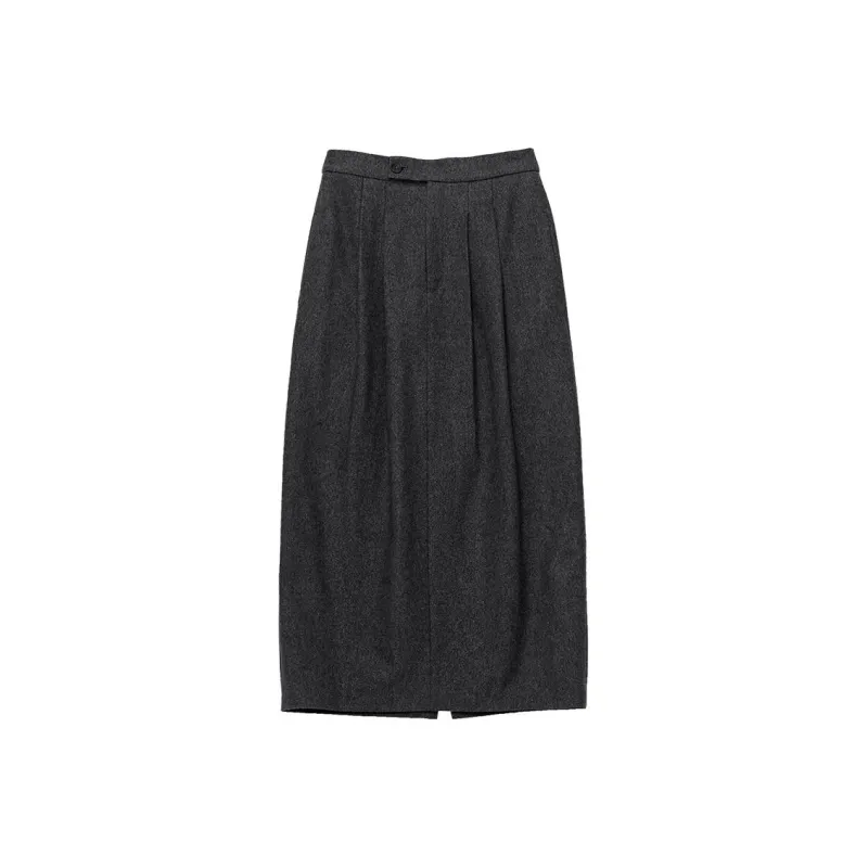 VERA VEINS Casual Long Skirts Women's Silver Filigree Ash-0