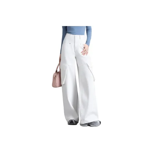 You Cow Me Pants Jeans Women's White