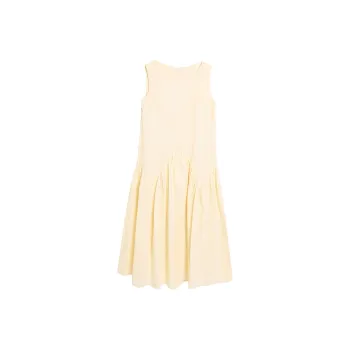 BVODE Sleeveless Dress Women's Almond Yellow