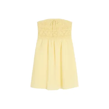 Hollister Sleeveless Dress Women's Yellow