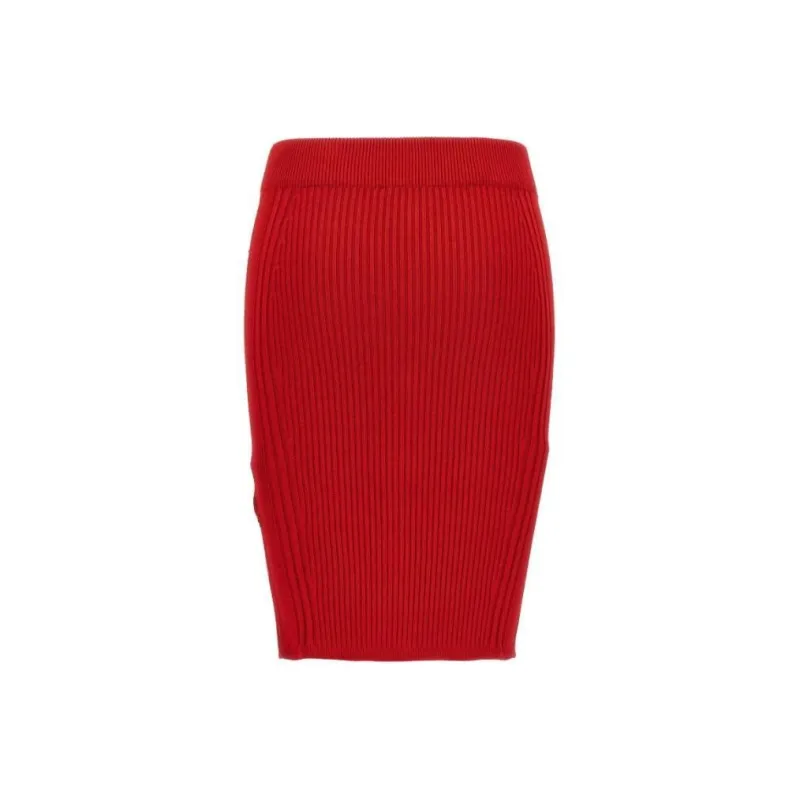 BALMAIN Ribbed Pencil Skirt-0