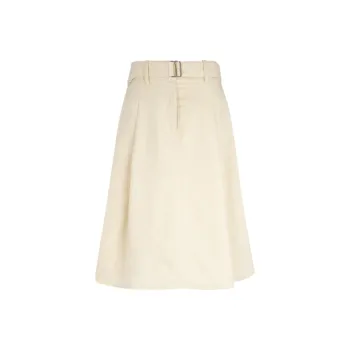 CALVIN KLEIN Casual Long Skirts Women's Bean Puree Yellow