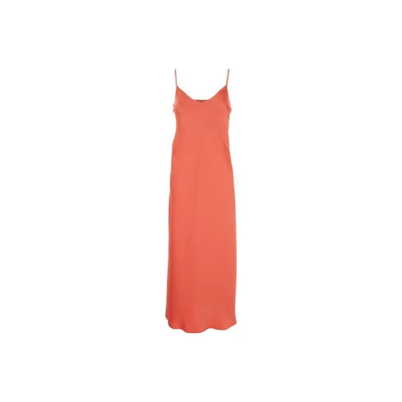 BE PLAIN SS25 Slip Dress Women's Orange-0