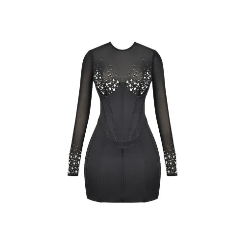 HOUSE OF CB ANASTASIA Long-Sleeved Dresses Women's BLACK/Black