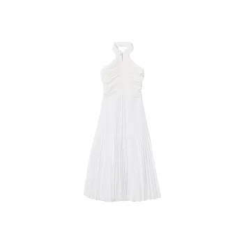 LACOSTE Pleated Sleeveless Polo Dress