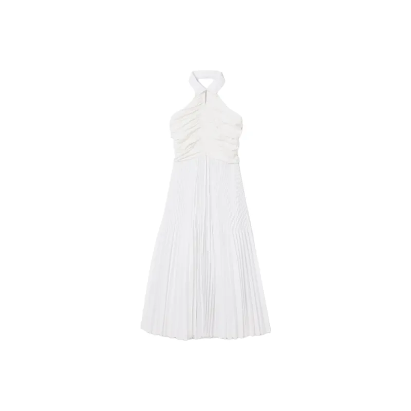 LACOSTE Pleated Sleeveless Polo Dress-0