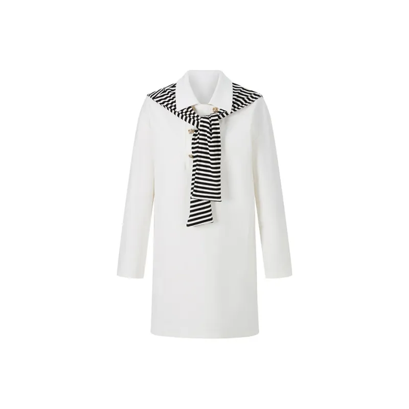 HERLIAN Long Sleeved Dress Women's White-0