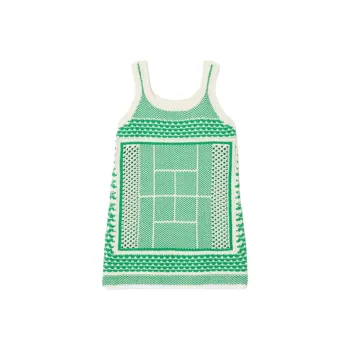 LACOSTE Crochet knit Mini Dress