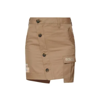 EVISU Casual Short Skirts Women's Khaki
