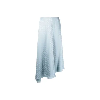 FENDI SS22 Casual Long Skirt Women's Blue