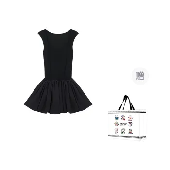 BDGU Sleeveless Dress Women's Black Without Belt