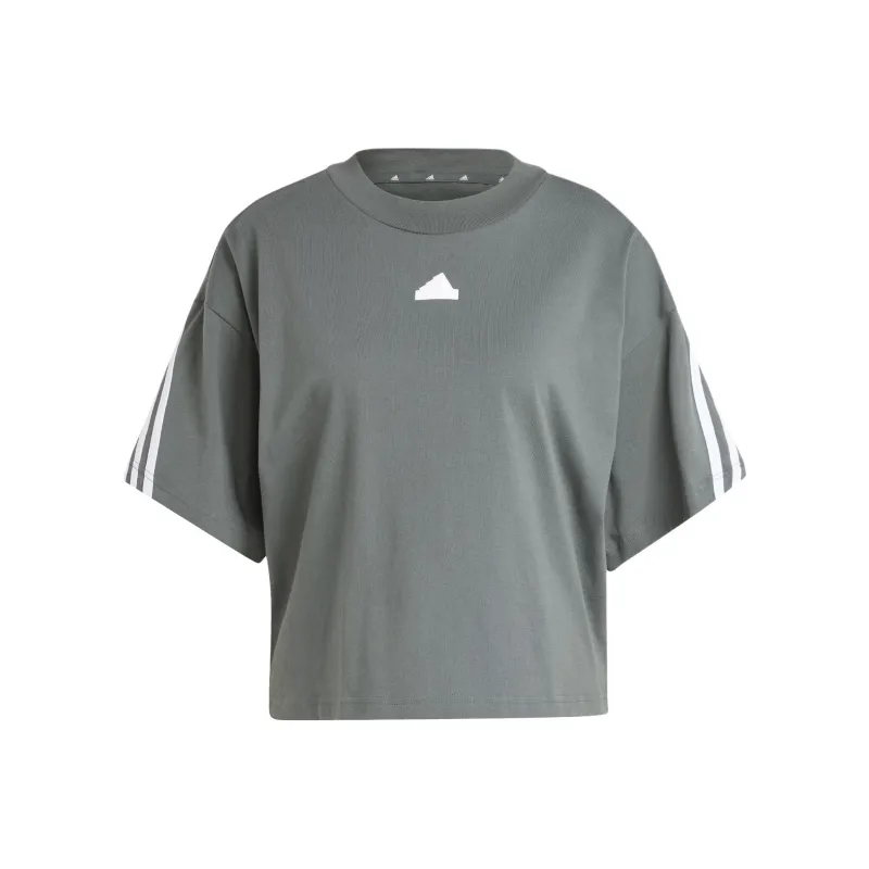 Adidas Clothing T Shirts Women's Gray-0