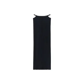 Alexander Wang Cut Out Ribbed Maxi Skirt