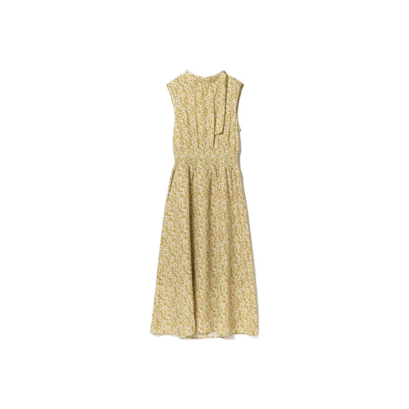 Beams Sleeveless Dress Women's Mustard-0
