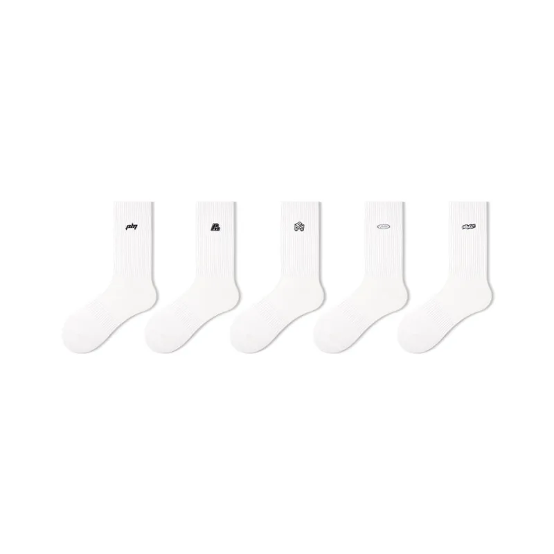 Primeet Mid Calf Socks Unisex Combo Set-11
