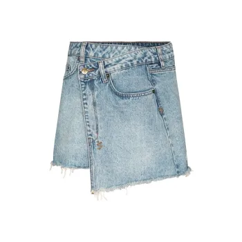 Ksubi Rap Asymmetric Denim Mini Skirt