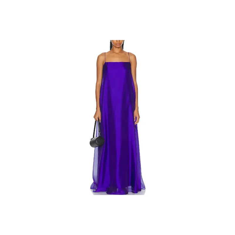 Staud Slip Dresses Women's Purple-0