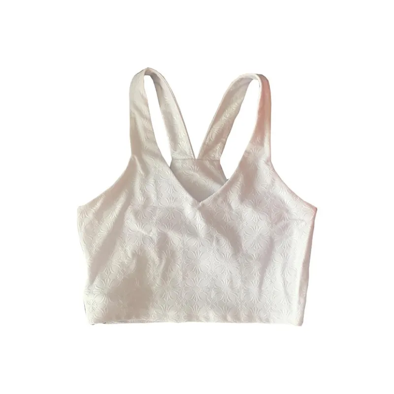 Chrome Hearts Sleeveless Sports Shirts Women's White-0