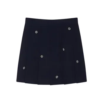Teenie Weenie Casual Short Skirts Women's Navy Blue