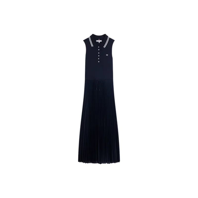 Tommy Hilfiger Pleated Midi Dress-0