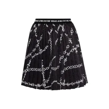 VERSACE JEANS Casual Short Skirts Women's Black