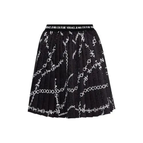 VERSACE JEANS Casual Short Skirts Women's Black