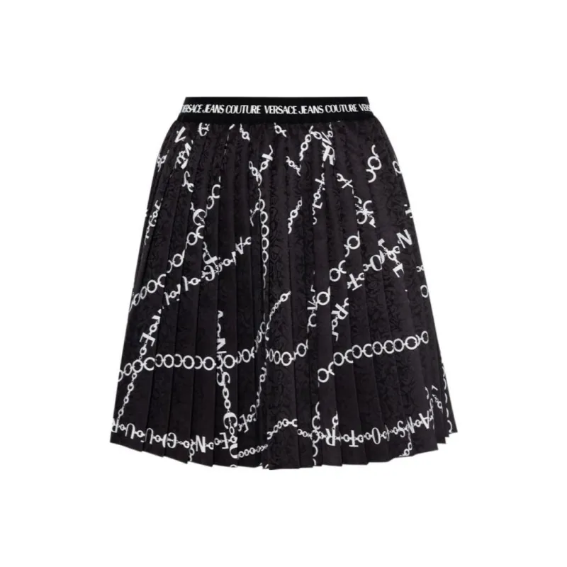 VERSACE JEANS Casual Short Skirts Women's Black-0