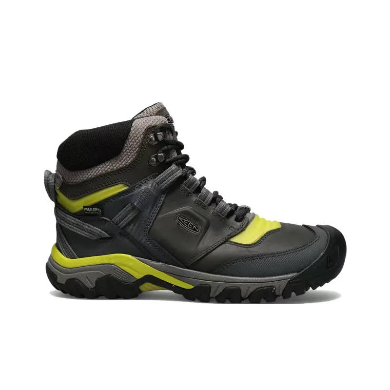 KEEN Ridge Fle Abrasion Resistant Cushioning Short Outdoor Boots Unisex Black-1
