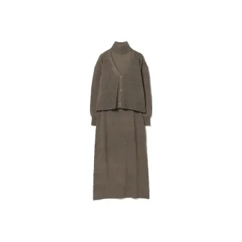 Beams Two Piece Skirt Sets Women's Mocha Clothing Sets