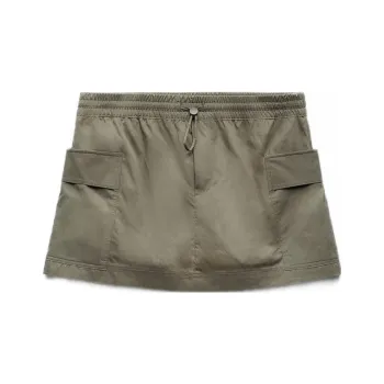 ZARA Casual Shorts Women's Dark Khaki